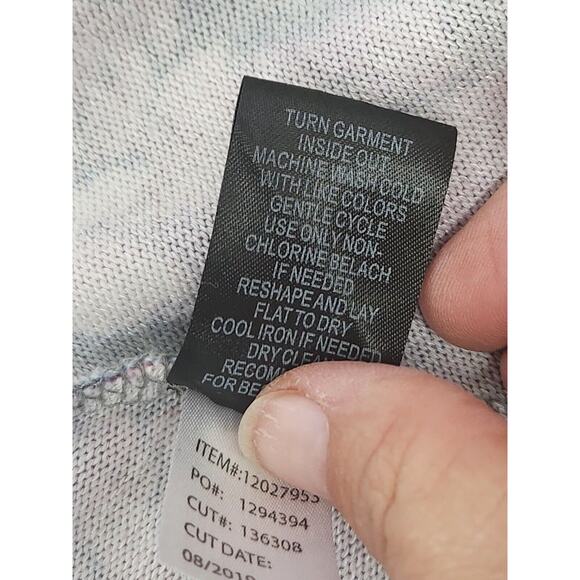 Torrid Size 2X Gray Floral Short Sleeve V Neck Knee Length Knit Dress - Picture 9 of 10